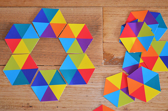 Hexicards: quebra-cabeça de cores para imprimir!